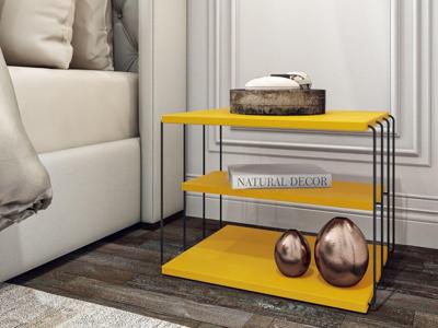 Bijzettafel LEBRON 50 cm geel