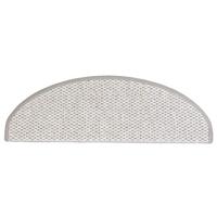 VidaXL Trapmatten zelfklevend 15 st sisal-look 65x21x4 cm platinakleur - thumbnail