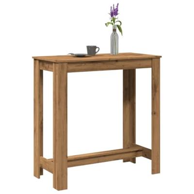 Bartafel 102x50x103,5 cm bewerkt hout artisanaal eikenkleurig