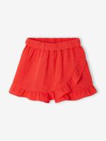 Skort voor meisjes van katoenen gaas rood - thumbnail