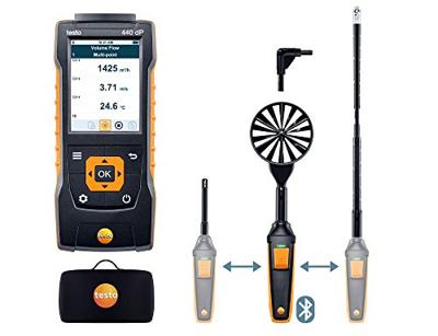 testo 440 Set2 delta P Windmeter