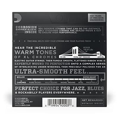 D&apos;Addario ECG23 flatwound snarenset voor elektrische gitaar