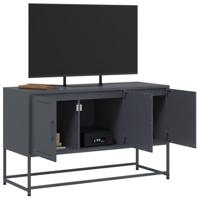 Tv-meubel 100,5x39x60,5 cm staal antracietkleurig - thumbnail