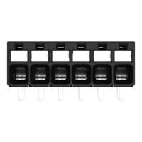 WAGO 2086-1206/300-000 Printklem 1.50 mm² Aantal polen 6 Zwart 1 stuk(s) - thumbnail