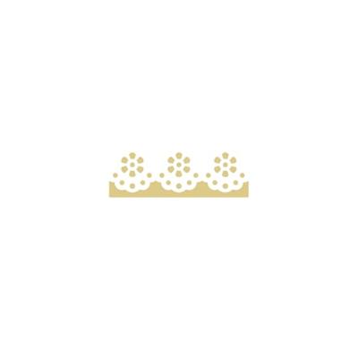 Vaessen Creative • randpons bloemetjes doily