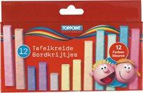 Toppoint Bordkrijt Gekleurd 10stuks