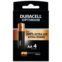 Duracell Optimum AA batterijen (4) - thumbnail