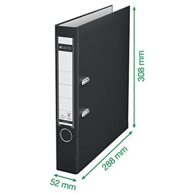 Leitz 180° ordner, A4, uit PP, rug van 5 cm, zwart Leitz 180° ordner, A4, uit PP, rug van 5 cm, zwart