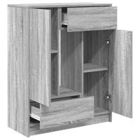 Dressoir met lades en deuren 73x31x90 cm grijs Sonoma - thumbnail