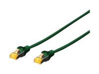 Digitus DK-1644-A-030/G RJ45 Netwerkkabel, patchkabel CAT 6A S/FTP 3.00 m Groen Halogeenvrij, Verdraaide paren, Snagless, Vlambestendig 1 stuk(s) - thumbnail