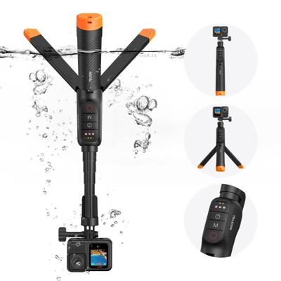 Telesin Onderwater Selfiestick Statief met remote voor GoPro