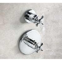 Douchekraan Hotbath Amice Inbouw Thermostatisch Rond Glans Chroom 2 Greeps - thumbnail