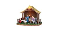 Lemax nativity scene verlicht kerstdorp tafereel 2013 - thumbnail