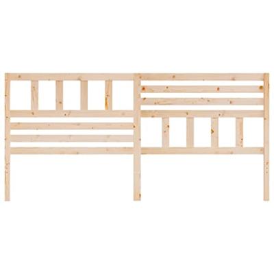 Hoofdbord 186x4x100 cm massief grenenhout