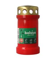 Bolsius graflicht nr.3 rood met deksel - thumbnail