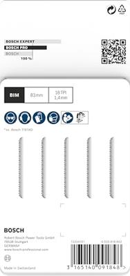 Bosch Accessoires Decoupeerzaagblad T 101 AOF Clean for Hard Wood 5st - 2608634233 - thumbnail