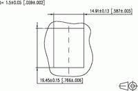 Metz Connect 1309A0-I RJ45-inbouwmodule E-Dat CAT 6 1 stuk(s) - thumbnail