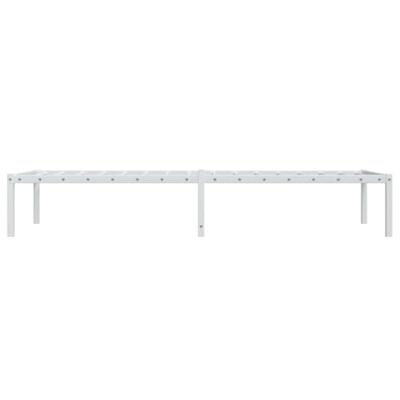 Bedframe metaal wit 75 x 190 cm