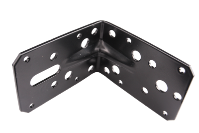 Waelbers Hoekanker m/ril 90x90x60mm zwart - 10 Stuk(s) - 4907.05