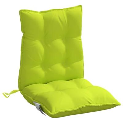 VidaXL Stoelkussens 4 st lage rug oxford stof felgroen