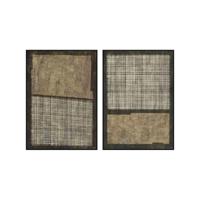 Canvas Home ESPRIT Bruin Zwart Modern Stads 100 x 4 x 140 cm (2 Stuks) - thumbnail