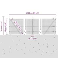 VidaXL Afrasteringspaal groen 25 x 0,4 m (12 x 12 mm gaas) - thumbnail