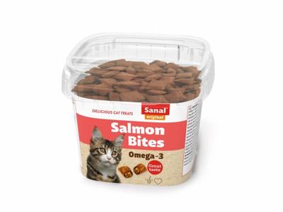 Salmon bites cup 75g Sanal kattensnack Beeztees - Sanal Salmon bites cup 75g Sanal kattensnack Beeztees - Sanal
