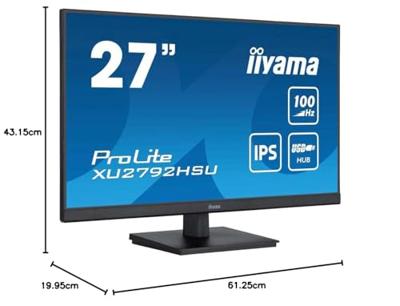 Iiyama ProLite XU2792HSU-B6 LED-monitor Energielabel E (A - G) 68.6 cm (27 inch) 1920 x 1080 Pixel 16:9 0.4 ms HDMI, DisplayPort, Hoofdtelefoon (3.5 mm