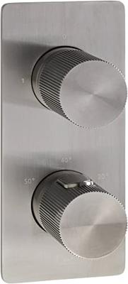 Ben Engraved Line inbouw regendoucheset Ø25cm met staafhanddouche gunmetal pvd