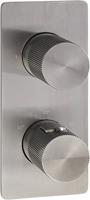 Ben Engraved Line inbouw regendoucheset Ø25cm met staafhanddouche gunmetal pvd - thumbnail