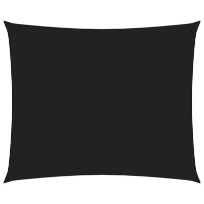 VidaXL Zonnescherm rechthoekig 4x5 m oxford stof zwart