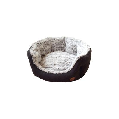 Nobby comfortbed oval Cacho - voor honden en katten, 86 x 70 x 24 cm, donkergrijs