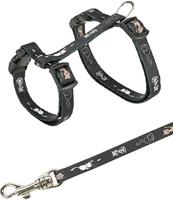 TRIXIE KITTENTUIG JUNIOR MET RIEM KATTENMOTIEF ASSORTI 21-33X0,8 CM 120 CM 4 ST - thumbnail