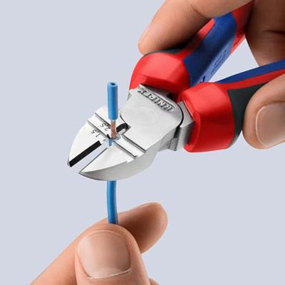 Knipex Afstrip-zijsnijtang verchroomd met meer-componentengrepen 160 mm - 1425160 - thumbnail