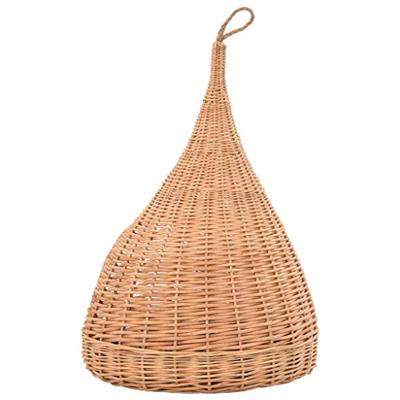 VidaXL Kattenhuis met kussen tipi 40x60 cm natuurlijk wilgen