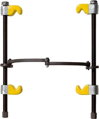 KS Tools 670.0051 Veerspanner met veiligheidsbeugel, met kunststof beklede haak, 300 mm