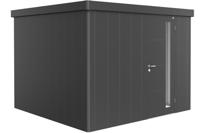 Biohort Neo 3C metalen tuinhuis enkele deur donkergrijs 292x292 cm- Plat dak- Metaal- Biohort - thumbnail