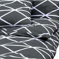 Dekbedovertrekset 140x200 cm katoen grijs - thumbnail