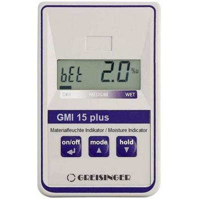 Greisinger GMI15-plus Materiaalvochtmeter Meetbereik bouwvochtigheid 0.0 tot 8.0 % Meetbereik houtvochtigheid (bereik) 0.0 tot 100 % Greisinger GMI15-plus Materiaalvochtmeter Meetbereik bouwvochtigheid 0.0 tot 8.0 % Meetbereik houtvochtigheid (bereik) 0.0 tot 100 %