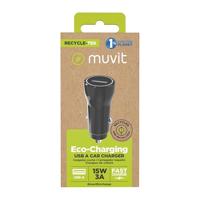 Auto oplader Muvit Zwart 12 W - thumbnail