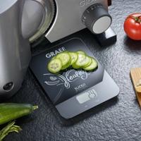 Graef KS 202 Keukenweegschaal Digitaal Weegbereik (max.)=5 kg Zwart 200 x 145 x 17 - thumbnail