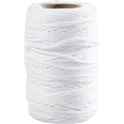 Creativ Company Katoenkoord, dikte 1,1 mm, wit, 50 m/ 1 rol