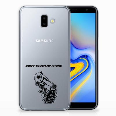 Samsung Galaxy J6 Plus (2018) Silicone-hoesje Gun Don't Touch My Phone Samsung Galaxy J6 Plus (2018) Silicone-hoesje Gun Don't Touch My Phone