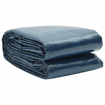 Zwembadfolie solar drijvend 600x400 cm PE zwart en blauw