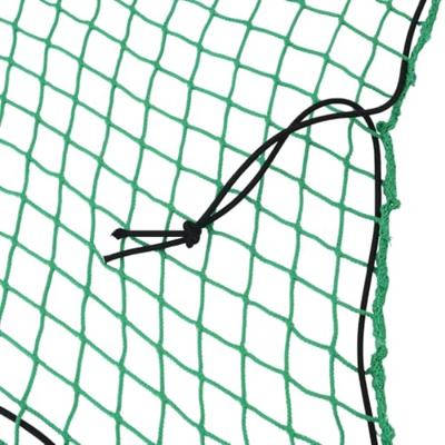 VidaXL Aanhangwagennet elastisch touw 6x3,5 m polypropeen groen - thumbnail