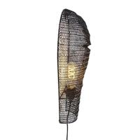 QAZQA Oosterse wandlamp zwart 45 cm - Nidum - thumbnail