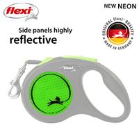 Flexi rollijn new classic neon tape zwart / groen - thumbnail