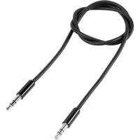 SpeaKa Professional SP-7870492 Jackplug Audio Aansluitkabel [1x Jackplug male 3,5 mm - 1x Jackplug male 3,5 mm] 3.00 m Zwart SuperSoft-mantel - thumbnail
