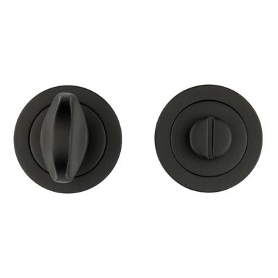 Hdd Pro WC Garnituur Rond Draairozas Zwart Hdd Pro WC Garnituur Rond Draairozas Zwart