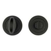 Hdd Pro WC Garnituur Rond Draairozas Zwart - thumbnail